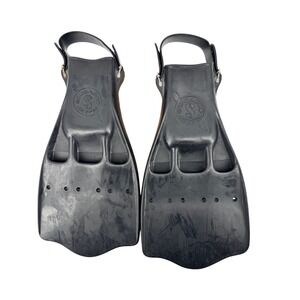 Scuba Pro Jet Fin Black Adjustable US Pat 3183529 Scuba Diving Snorkel Gear